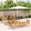 vidaXL Salon palette de jardin 5 pcs bois d'acacia massif