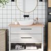 vidaXL Comptoir de salle de bain 100x60x1,5 cm bois massif de h&ecirc;tre