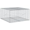 vidaXL Panier gabion avec couvercle 100x100x50 cm fer galvanis&eacute;