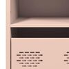 vidaXL Buffet haut rose 68x39x103,5 cm acier