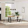 vidaXL Chaises &agrave; manger lot de 6 cr&egrave;me velours