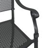 vidaXL Ensemble de tables de jardin 3 pcs Noir Aluminium coul&eacute;