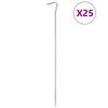vidaXL Piquets de tente 25 pcs 30 cm &Oslash;7 mm acier galvanis&eacute;