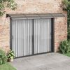 vidaXL Auvent de porte noir 350 x 100 cm en polycarbonate