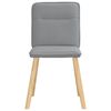 vidaXL Chaises &agrave; manger lot de 2 gris clair tissu