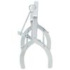 vidaXL Pi&egrave;ges &agrave; taupes 4 pcs Argent&eacute; Acier galvanis&eacute;