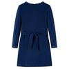 Robe pour enfants &agrave; manches longues bleu marine 92