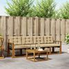 vidaXL Ensemble de canap&eacute;s d'ext&eacute;rieur 5 pcs Naturel et Beige