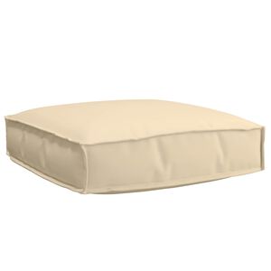 vidaXL Coussin Tissu Oxford Beige 60 x 60 x 12 cm