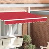 vidaXL Cordon d'auvent Rouge 580 x 20 cm Toile