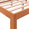 vidaXL Cadre de lit sans matelas cire marron 135x190cm bois pin massif