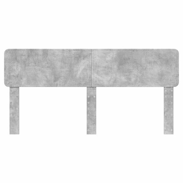 vidaXL T&ecirc;te de lit Gris b&eacute;ton 200 cm Bois d'ing&eacute;nierie