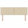 vidaXL T&ecirc;te de lit Cr&egrave;me 160 cm tissu