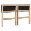 vidaXL T&ecirc;te de lit capitonn&eacute;e Gris clair 120 cm Pin massif