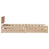 vidaXL Cadre de lit avec tiroirs sans matelas 90x200 cm