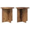 vidaXL Support de Plante 2 pi&egrave;ces Bois ancien 40 x 40 x 40 cm
