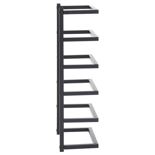 vidaXL Porte-serviette Noir 24x12x48 cm Acier