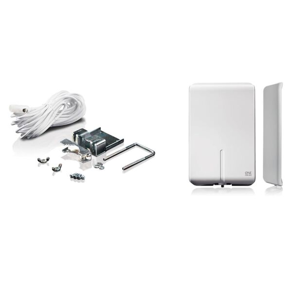 One For All Antenne TV d'ext&eacute;rieur 27x12,1x3,6 cm Blanc