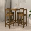 vidaXL Ensemble de bar 5 pcs Marron miel Bois de pin massif