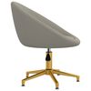 vidaXL Chaises &agrave; manger lot de 4 Gris clair Velours