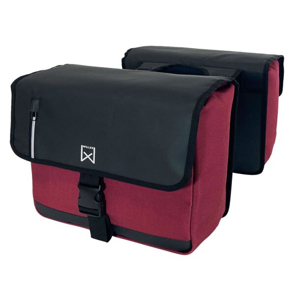 Willex Sacoches d'affaires 30 L toile rouge et noir