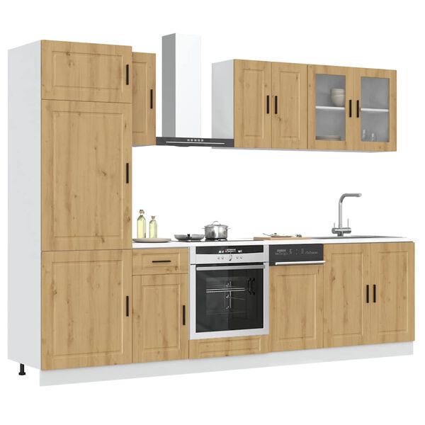 vidaXL Ensemble d'armoires de cuisine 8 pcs Kalmar bois d'ing&eacute;nierie