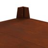 vidaXL Braise Marron 80 x 80 x 43 cm Acier patin&eacute;