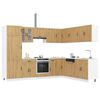 vidaXL Ensemble d'armoires de cuisine 14 pcs Lucca bois d'ing&eacute;nierie