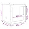 vidaXL Terrarium Marron 40 x 40 x 40 cm OSB