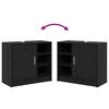 vidaXL Cabinet de Lavabo Chêne noir 63 x 29 x 55 cm Bois d'ingénierie