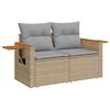 vidaXL Ensemble de canap&eacute; de jardin 10 pcs beige et gris clair