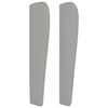 vidaXL T&ecirc;te de lit avec oreilles Gris clair 93x23x118/128 cm Tissu