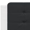 vidaXL Lit avec matelas Zadar blanc et noir 200x200 cm similicuir
