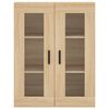 vidaXL Buffet haut Ch&ecirc;ne sonoma 69,5x34x180 cm Bois d'ing&eacute;nierie