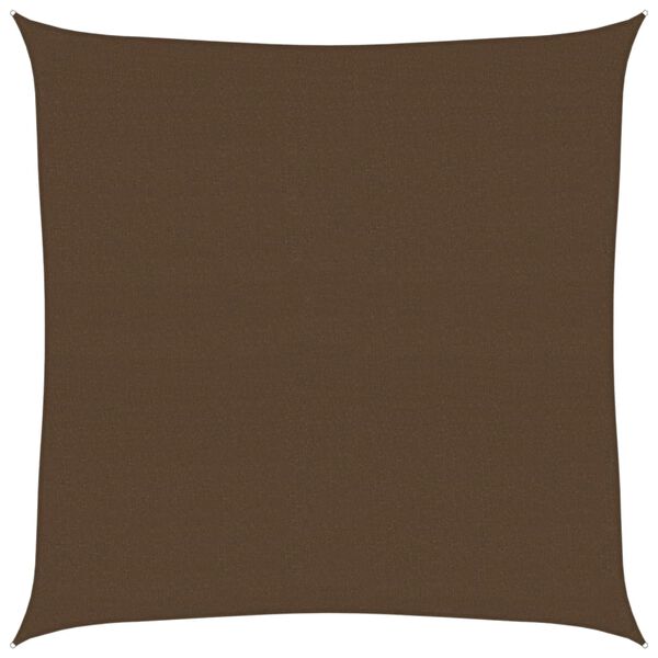 vidaXL Voile d'ombrage 160 g/m&sup2; Marron 6x6 m PEHD
