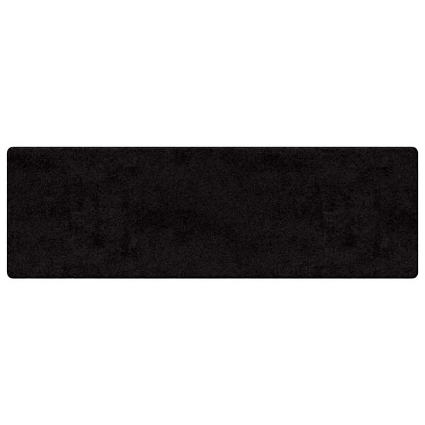 vidaXL Tapis Couloir Noir 50 x 300 cm