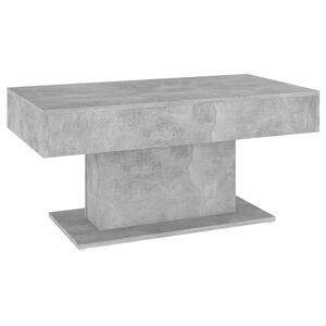 vidaXL Table basse gris b&eacute;ton 96x50x45 cm bois d'ing&eacute;nierie