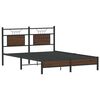 vidaXL Cadre de lit sans matelas chêne marron 137x190 cm