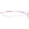 vidaXL Prot&egrave;ge-matelas blanc 200x220 cm imperm&eacute;able