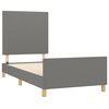 vidaXL Cadre de lit sans matelas gris fonc&eacute; 80x200 cm tissu
