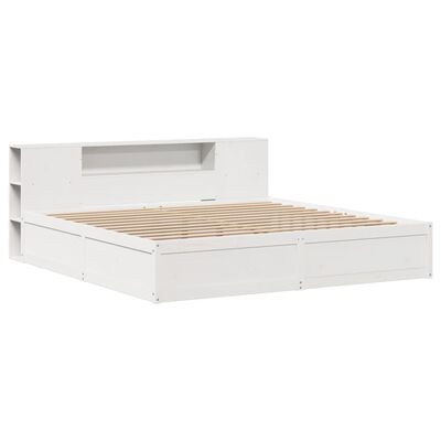 vidaXL Cadre de lit sans matelas blanc 180x200 cm bois massif de pin