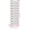 vidaXL Armoire &agrave; chaussures avec 10 compartiments Blanc