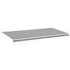 vidaXL Tissu de remplacement pour auvent anthracite et blanc 600x300 cm polyester