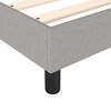 vidaXL Sommier à lattes de lit avec matelas Gris clair 140x190cm Tissu