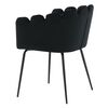 Venture Home Chaise &agrave; d&icirc;ner Limhamn Velours Noir