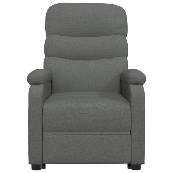 vidaXL Fauteuil Gris fonc&eacute; Tissu