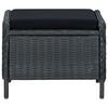 vidaXL Ensemble &agrave; manger de jardin 5 pcs Gris fonc&eacute;