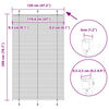 vidaXL Store pliss&eacute; cr&egrave;me 120x200cm largeur du tissu 119,4cm polyester