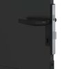 vidaXL Porte de Jardin Noir 105 x 175 cm Acier peint par poudre