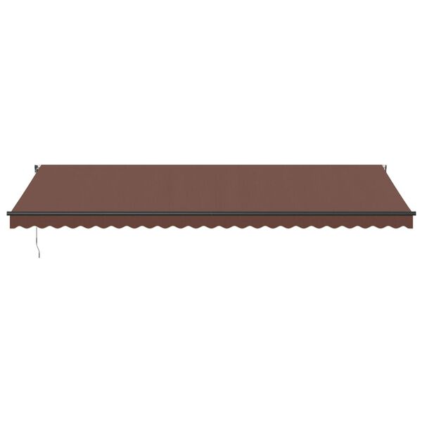 vidaXL Auvent r&eacute;tractable automatique marron 600x350 cm
